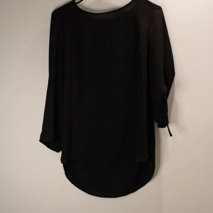 Black Chiffon Blouse